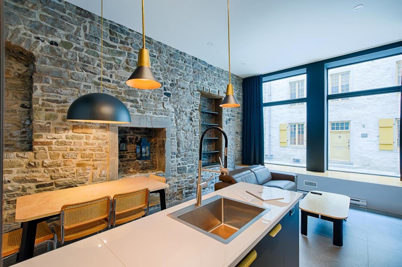 Апартаменты Les Lofts Notre-Dame - Par Les Lofts Vieux-Quebec Экстерьер фото